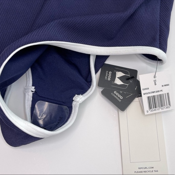 RIP Curl Sayulita Retro Rainbow Stripe Good One Piece Swimsuit NWT Womens Size S - Picture 5 of 10